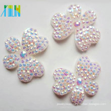 hot selling flat back butterfly shape resin rhinestone beads